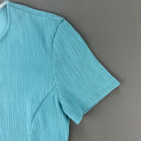 Opening Ceremony Dress Womens Medium Tiffany Blue Apex Babydoll Mini Fit & Flare - Picture 6 of 13